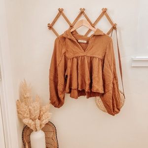 FREE PEOPLE 🌼 muslin pirate blouse